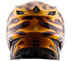Casque cross Troy Lee Designs SE5 Carbon Overspray 2026 Derrière