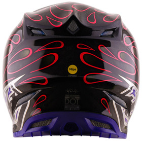 Casque cross Troy Lee Designs SE5 Carbon Overspray 2027 - Violet - Derrière