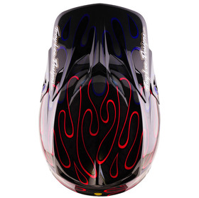 Casque cross Troy Lee Designs SE5 Carbon Overspray 2027 - Violet - Dessus