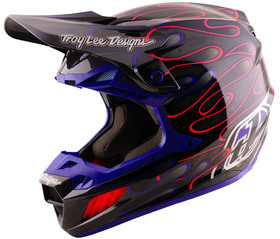 Casque cross Troy Lee Designs SE5 Carbon Overspray 2027 - Violet