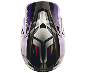 Casque cross Troy Lee Designs SE5 Carbon Stripes 2026 Dessus