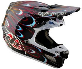 Casque cross Troy Lee Designs SE5 Carbon Torched 2026 Côté