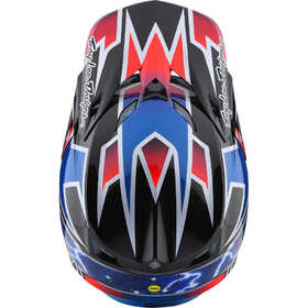 Casque cross Troy Lee Designs SE5 Composite Lightning Bleu 2023 Dessus