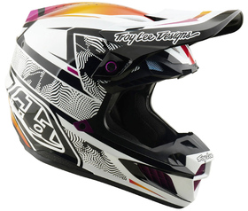 Casque cross Troy Lee Designs SE5 Composite Lined Up 2026 Côté