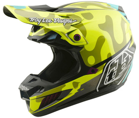 Casque cross Troy Lee Designs SE5 Composite Myth Jaune Fluo 2026