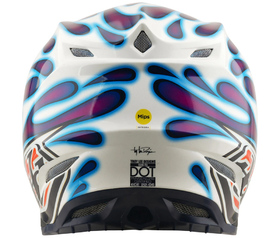 Casque cross Troy Lee Designs SE5 Composite Overspray 2026 Derrière