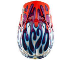 Casque cross Troy Lee Designs SE5 Composite Overspray 2026 Dessus