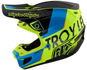 Casque cross Troy Lee Designs SE5 Composite Qualifier Jaune Fluo 2023