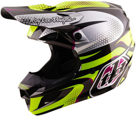 Casque cross Troy Lee Designs - SE5 Polycarbonate Aura 2027 Jaune
