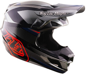 Casque cross Troy Lee Designs - SE5 Polycarbonate Ripper 2027 Gris Côté