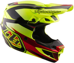 Casque cross Troy Lee Designs - SE5 Polycarbonate Ripper Jaune 2027 Côté