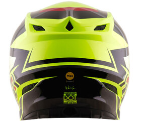 Casque cross Troy Lee Designs - SE5 Polycarbonate Ripper Jaune 2027 Derrière