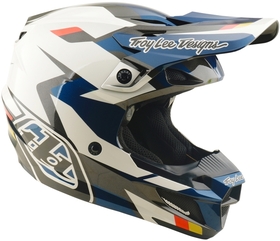 Casque cross Troy Lee Designs SE5 Polycarbonate Roamer Bleu 2026 Côté