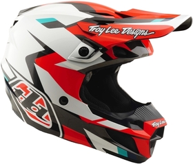 Casque cross Troy Lee Designs SE5 Polycarbonate Roamer Rouge 2026 Côté