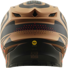 Casque cross Troy Lee Designs SE5 Polycarbonate The Line Brun 2026 Derrière