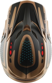 Casque cross Troy Lee Designs SE5 Polycarbonate The Line Brun 2026 Dessus