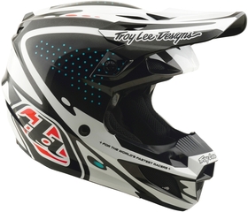 Casque cross Troy Lee Designs SE5 Polycarbonate The Line Noir 2026 Côté