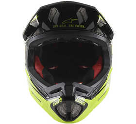 Casque VTT Alpinestars Missile Tech Jaune Fluo Devant