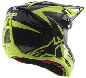 Casque VTT Alpinestars Missile Tech Jaune Fluo Dos