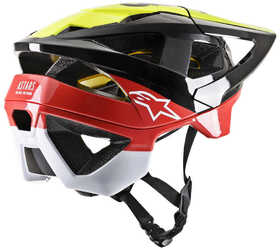 Casque VTT Alpinestars Vector Tech Pilot Noir-Rouge Derrière