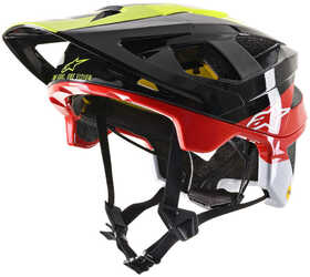 Casque VTT Alpinestars Vector Tech Pilot Noir-Rouge