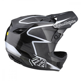 Casque VTT Troy Lee Designs D4 Carbon Black-Silver (2)