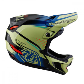 Casque VTT Troy Lee Designs D4 Composite Drip Yellow Fluo (2)
