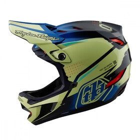 Casque VTT Troy Lee Designs D4 Composite Drip Yellow Fluo