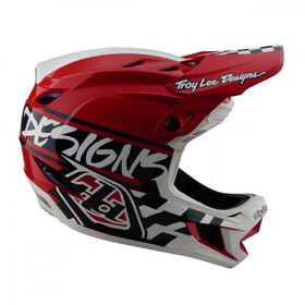 Casque VTT Troy Lee Designs D4 Polyacrylite Fifty Red (2)