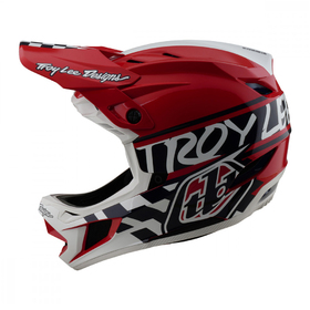 Casque VTT Troy Lee Designs D4 Polyacrylite Fifty Red