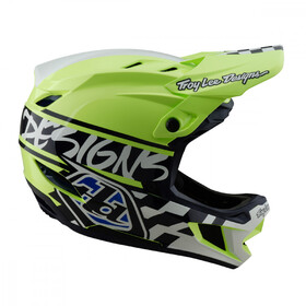 Casque VTT Troy Lee Designs D4 Polyacrylite Fifty Yellow Fluo (2)