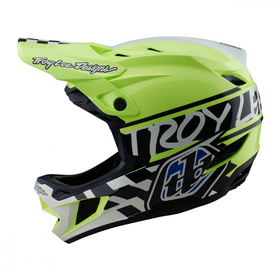 Casque VTT Troy Lee Designs D4 Polyacrylite Fifty Yellow Fluo