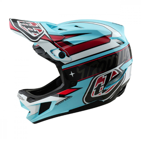 Casque VTT Troy Lee Designs D4 Polyacrylite Linear Blue