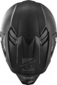 Casque cross Fly F2 Carbon Mips Solid Noir Mat Dessus