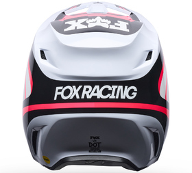 Casque cross Enfant Fox V1 Draft Blanc 2027 Derrière