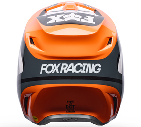 Casque cross Enfant Fox V1 Draft Orange 2027 Derrière