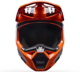 Casque cross Enfant Fox V1 Draft Orange 2027 Devant