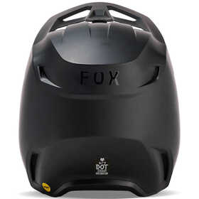 Casque cross Enfant Fox V1 Solid Noir Mat 2024 Derrière