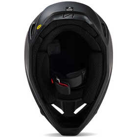 Casque cross Enfant Fox V1 Solid Noir Mat 2024 Dessous