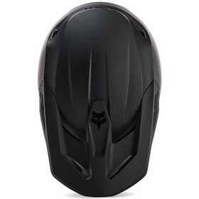 Casque cross Enfant Fox V1 Solid Noir Mat 2024 Dessus