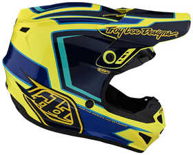 Casque cross Enfant Troy Lee Designs GP Ritn Jaune Fluo 2023 Côté