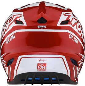 Casque cross Enfant Troy Lee Designs GP Slice Rouge 2023 Derrière