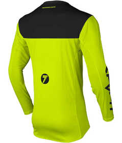 Maillot cross Enfant Seven Rival Staple Jaune Fluo Dos