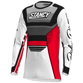 Maillot cross Enfant Stancy Vibe Stripes Rouge 2026