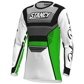 Maillot cross Enfant Stancy Vibe Stripes Vert 2026