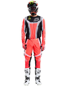 Tenue cross Enfant Troy Lee Designs SE Pro Stripes Rouge Fluo 2026