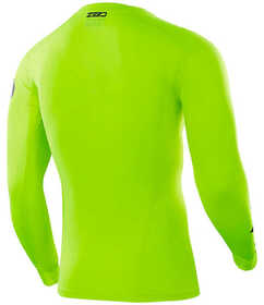 Maillot compression Seven Zero Jaune Fluo 2024 Dos