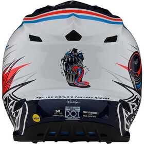 Casque cross Enfant Troy Lee Designs SE4 Polyacrylite Skooly Bleu 2023 Derrière