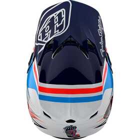 Casque cross Enfant Troy Lee Designs SE4 Polyacrylite Skooly Bleu 2023 Dessus