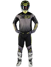 Tenue cross Troy Lee Designs GP Icon Gris